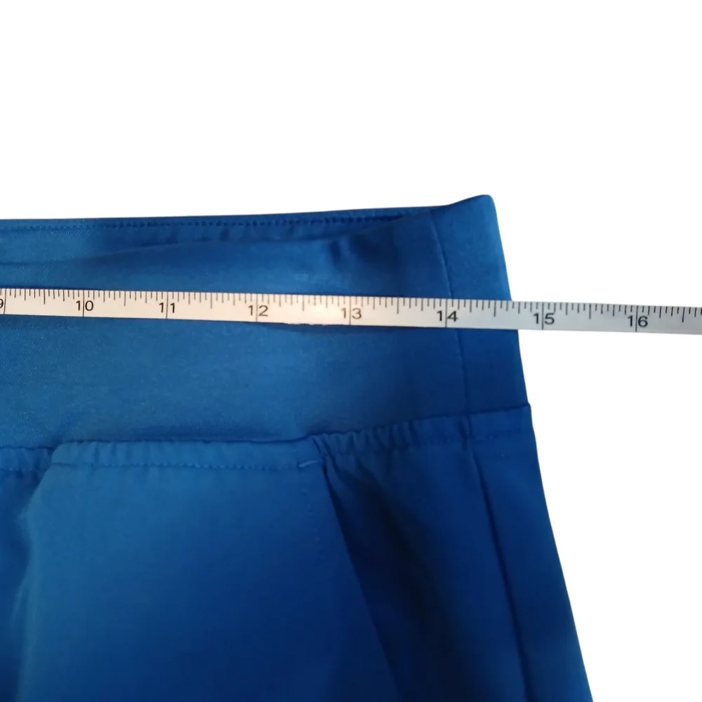Figs Scrub Pants Blue Drawstring Jogger Zip Pockets Womans Mens size Medium